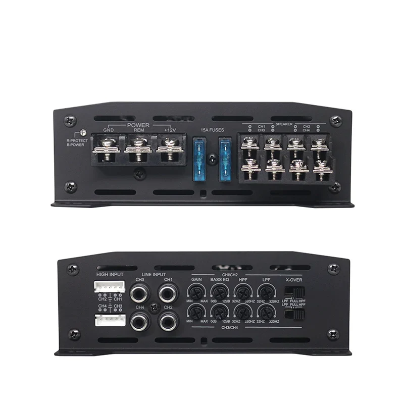 Single Channel Car Audio Amp D Class Sub Bass Processor