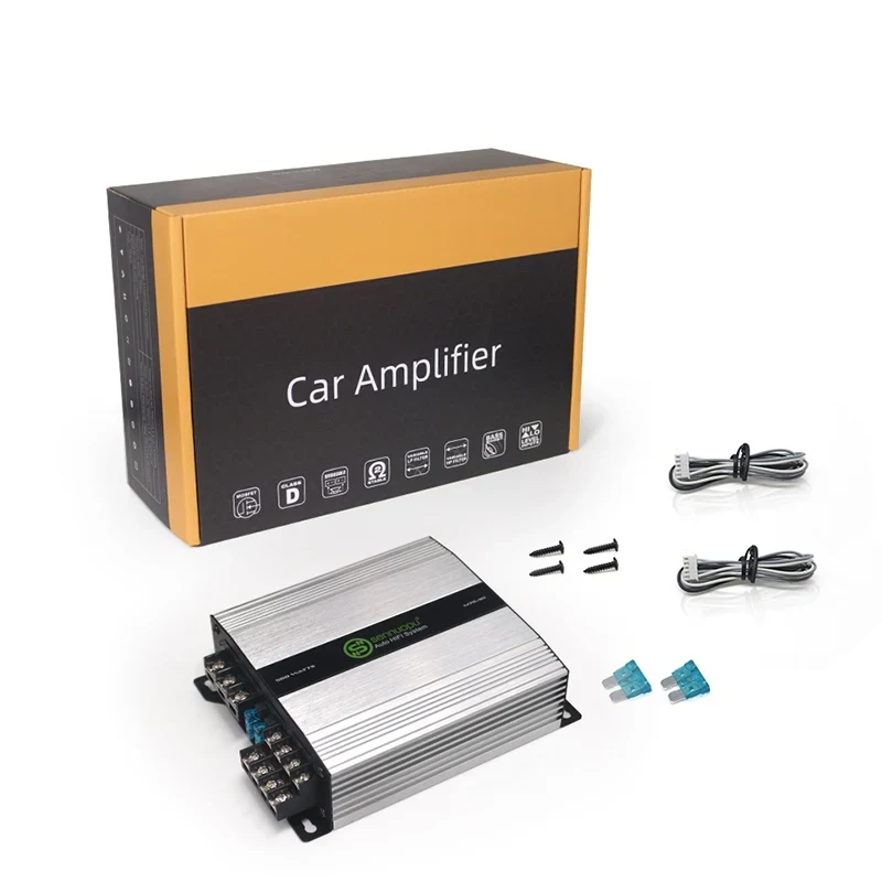 Single Channel Car Audio Amp D Class Sub Bass Processor
