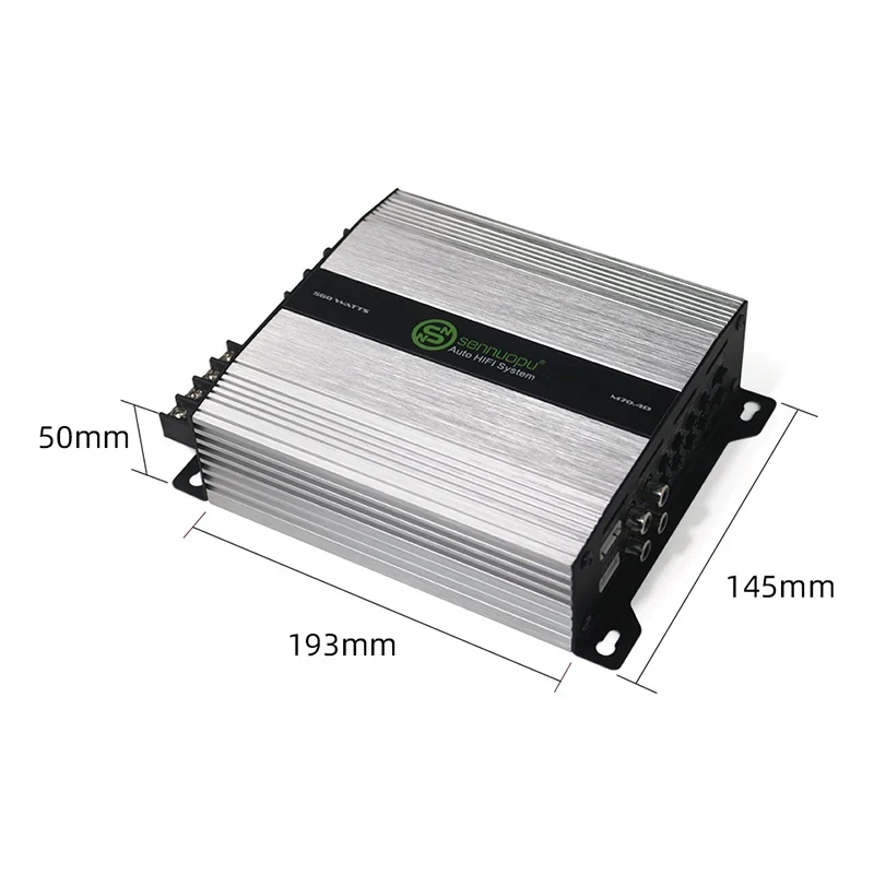 Single Channel Car Audio Amp D Class Sub Bass Processor